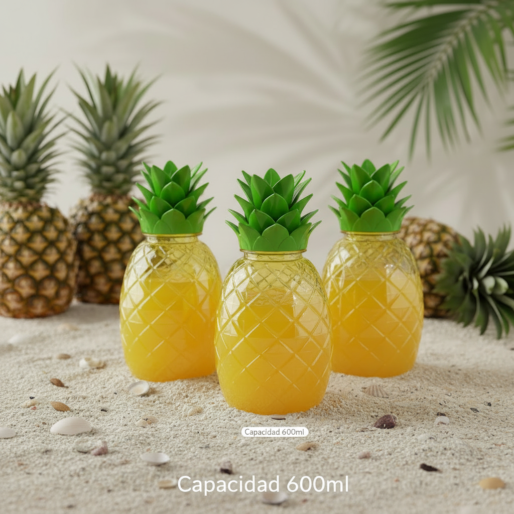 Piña Traslucida Chica - 600 ml