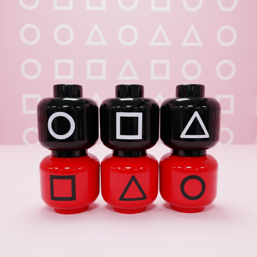 Cabeza tipo Lego Calamar - 17 x 20 cm