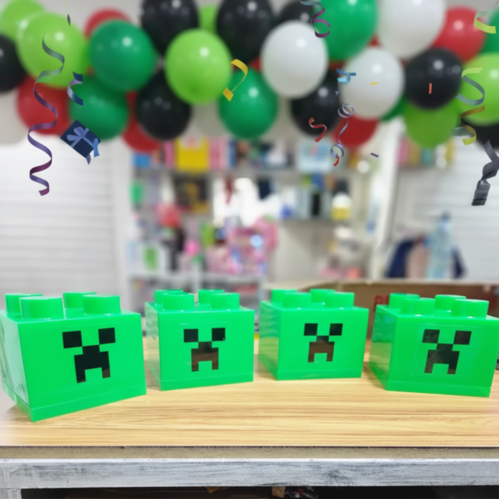 Cubo Bloque Minecraft - 15 x 14 cm