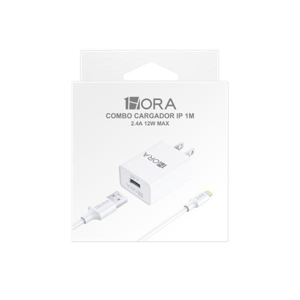 Combo Cargador Lightning 2.4 - 1 Hora