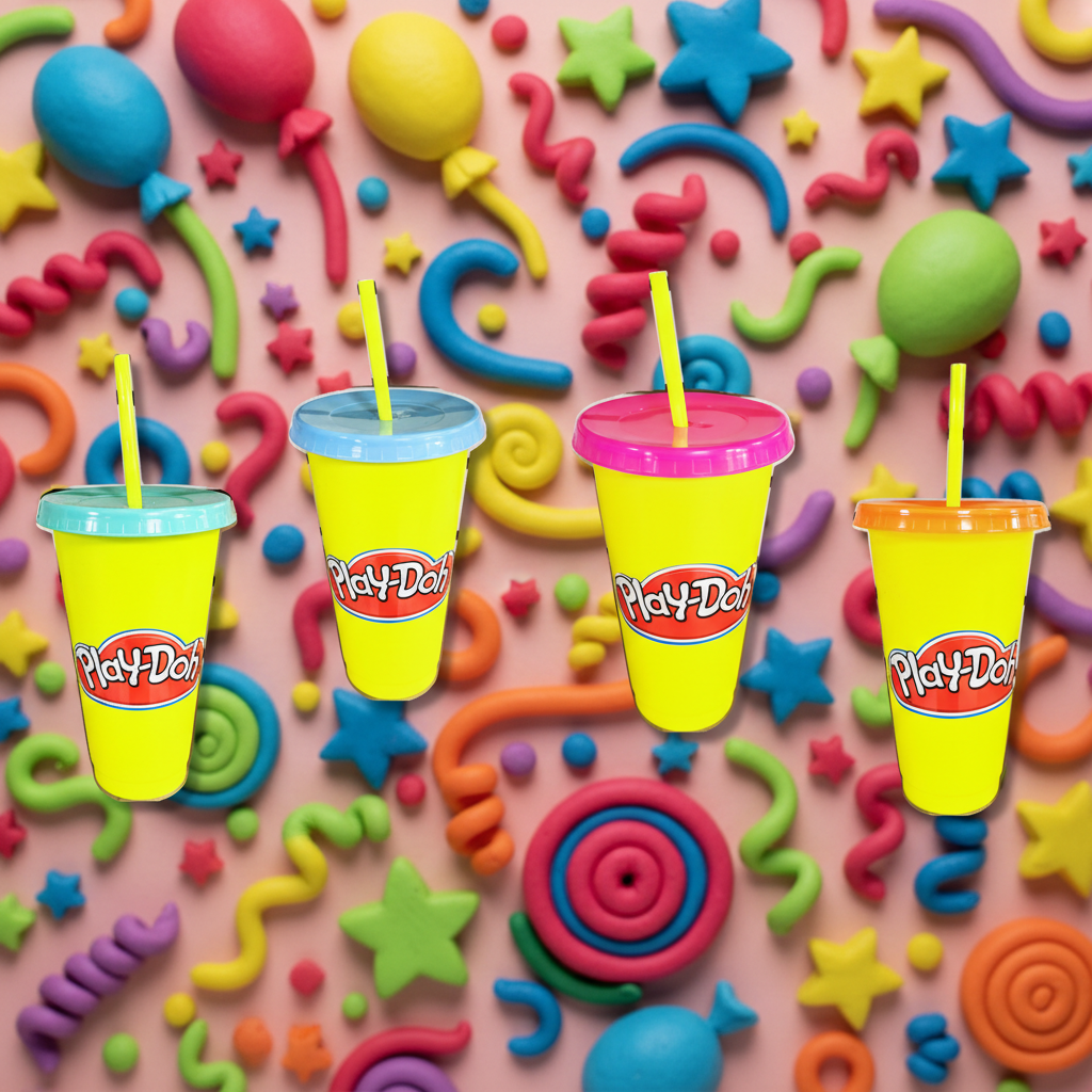 Vaso Play Doh - 17 x 7 cm (700 ml)