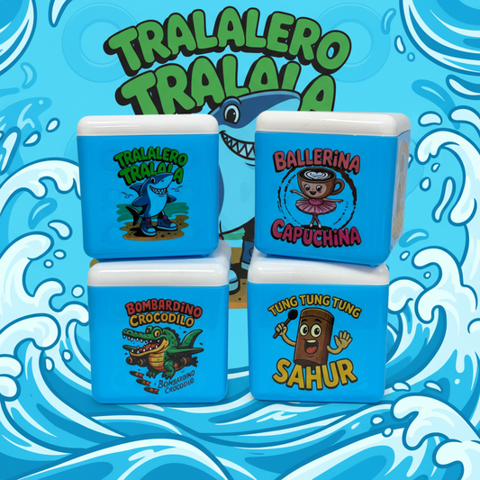 Cubo Contenedor Brainrot - 15 cm