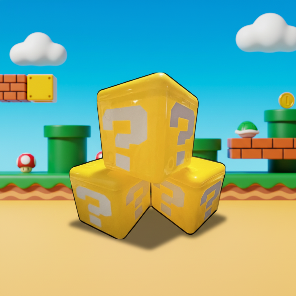 Cubo Contenedor Mario - 15 cm