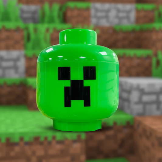 Cabeza tipo Lego Minecraft - 17 x 20 cm
