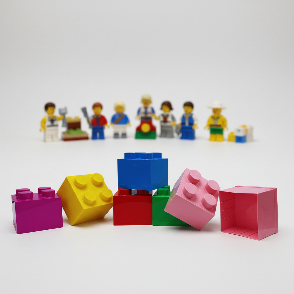 Cubo Bloque Lego - 15 x 14 cm