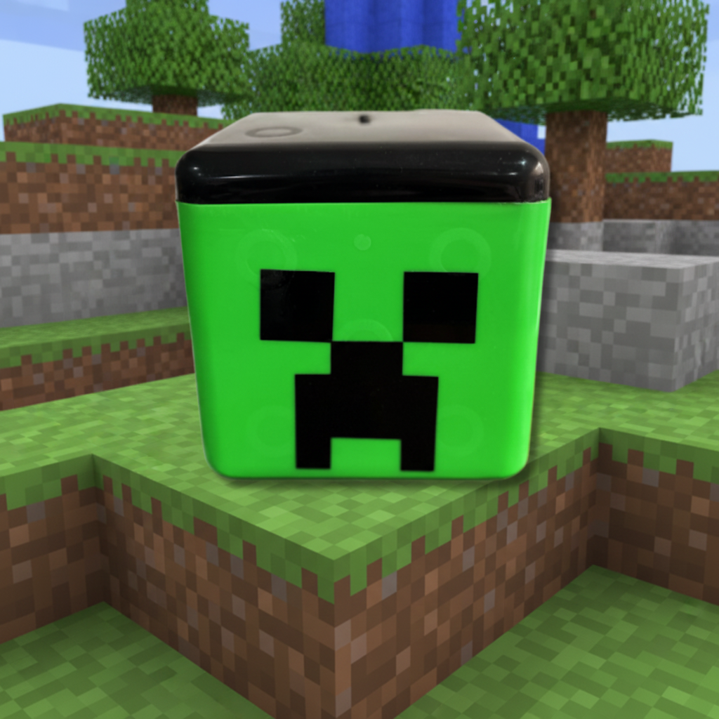 Cubo Contenedor Minecraft - 15 cm