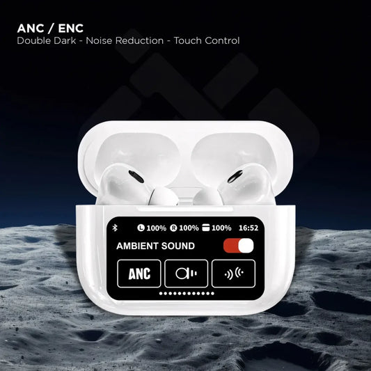 Audifonos tipo AirPods con Pantalla