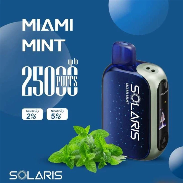 Solaris Solar Charging Vape - 25,000 Puffs
