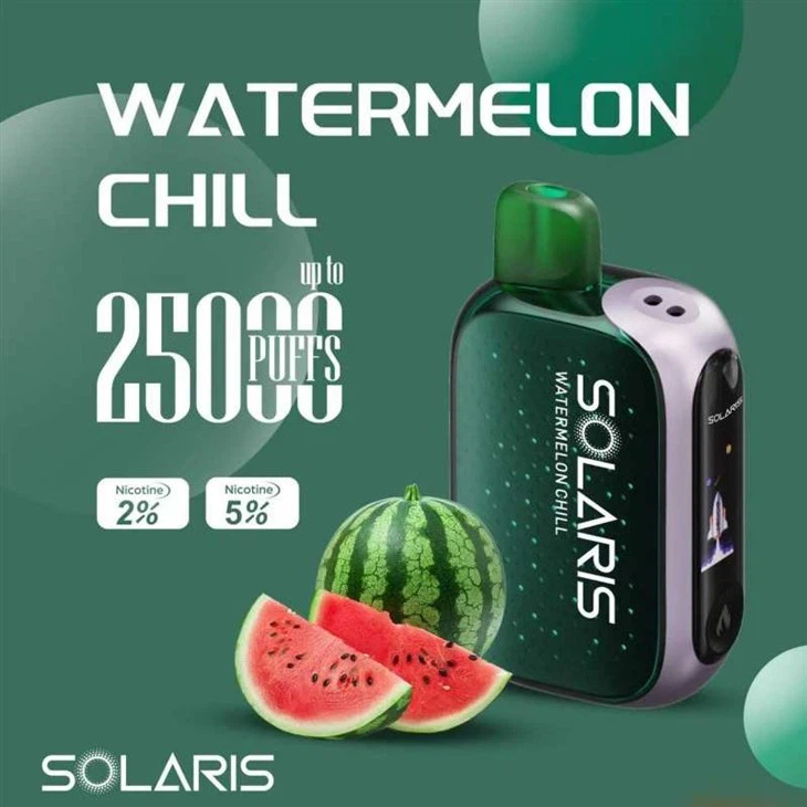 Solaris Solar Charging Vape - 25,000 Puffs