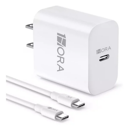 Combo Cargador C a C 20W - 1 Hora