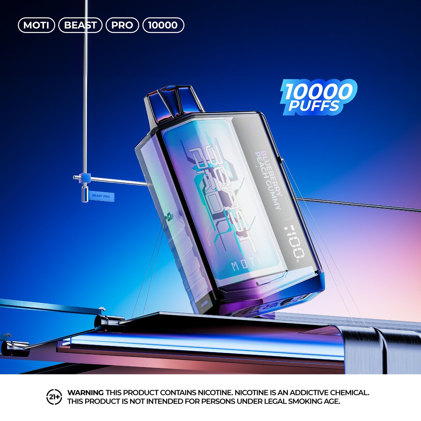 MOTI Beast Pro 10000 - 10,000 Puffs