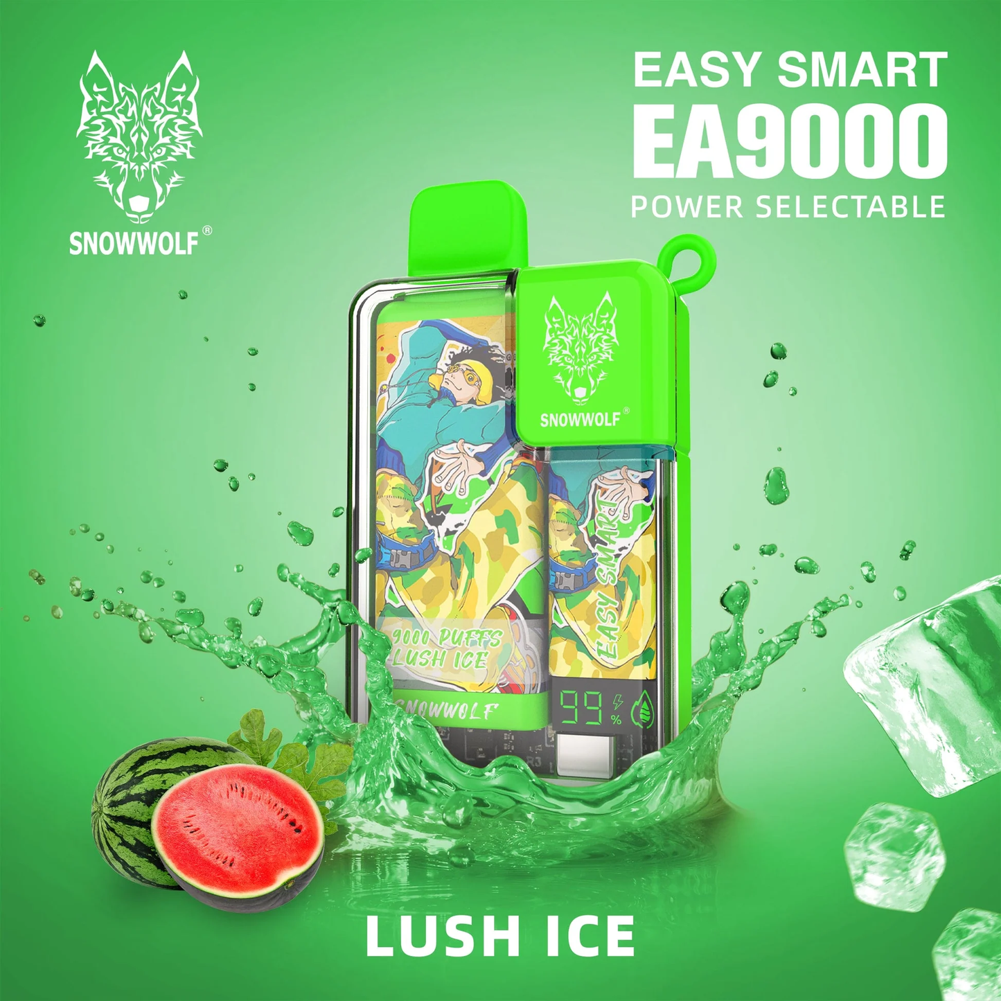 SnowWolf Easy Smart EA9000 - 9,000 Puffs