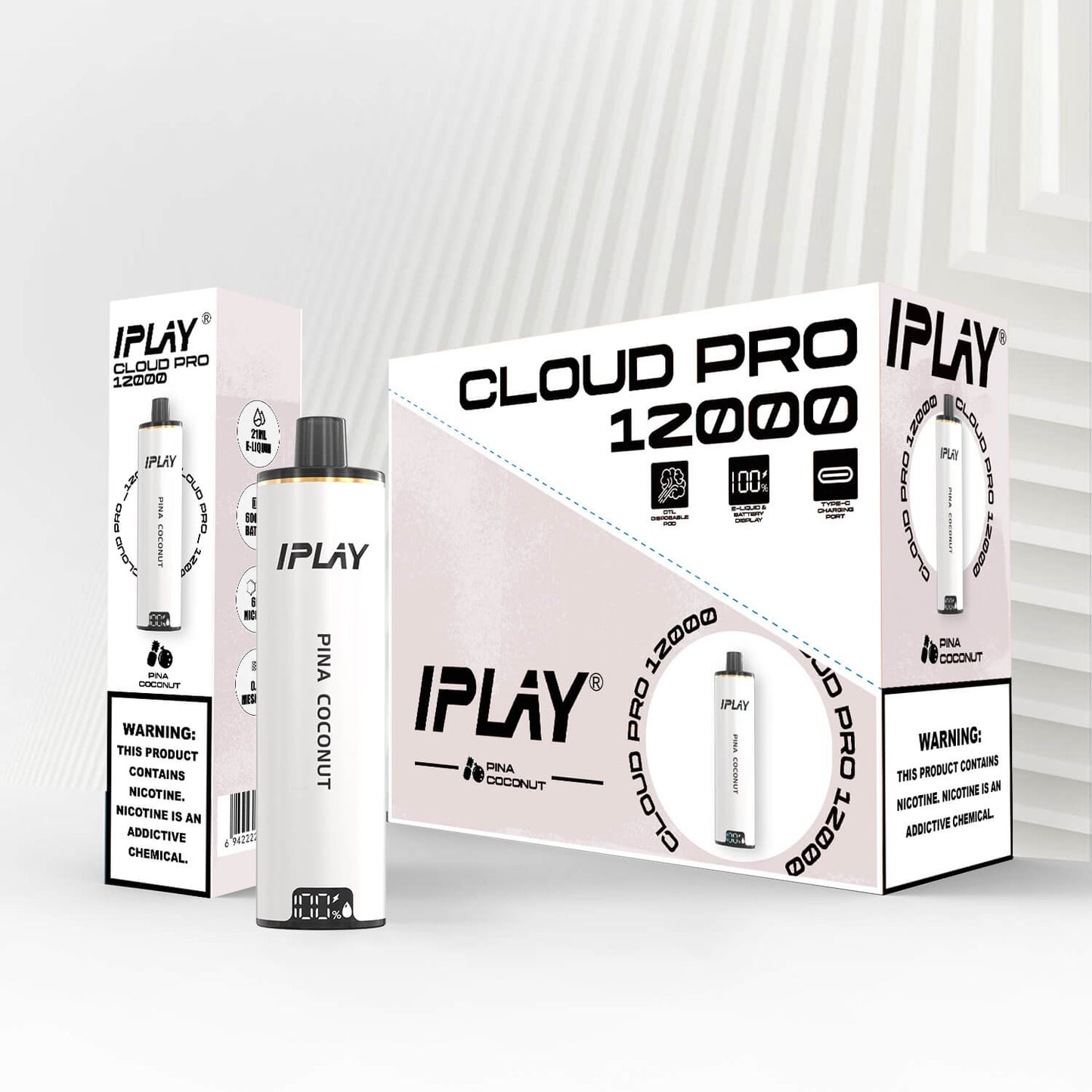 Iplay Cloud Pro - 12,000 Puffs