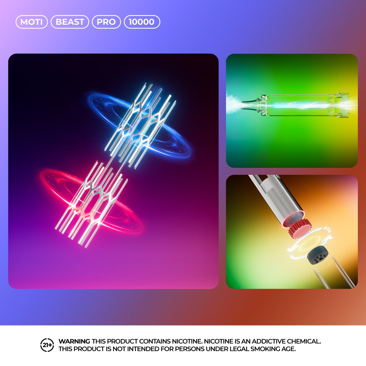 MOTI Beast Pro 10000 - 10,000 Puffs