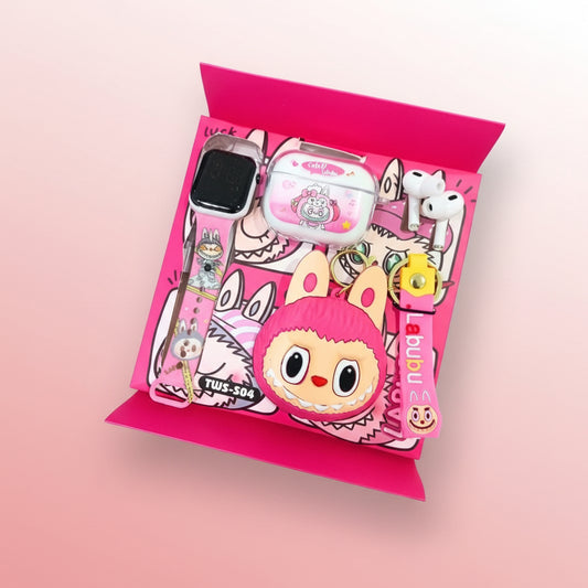 Audifonos Labubu con Monedero y Reloj