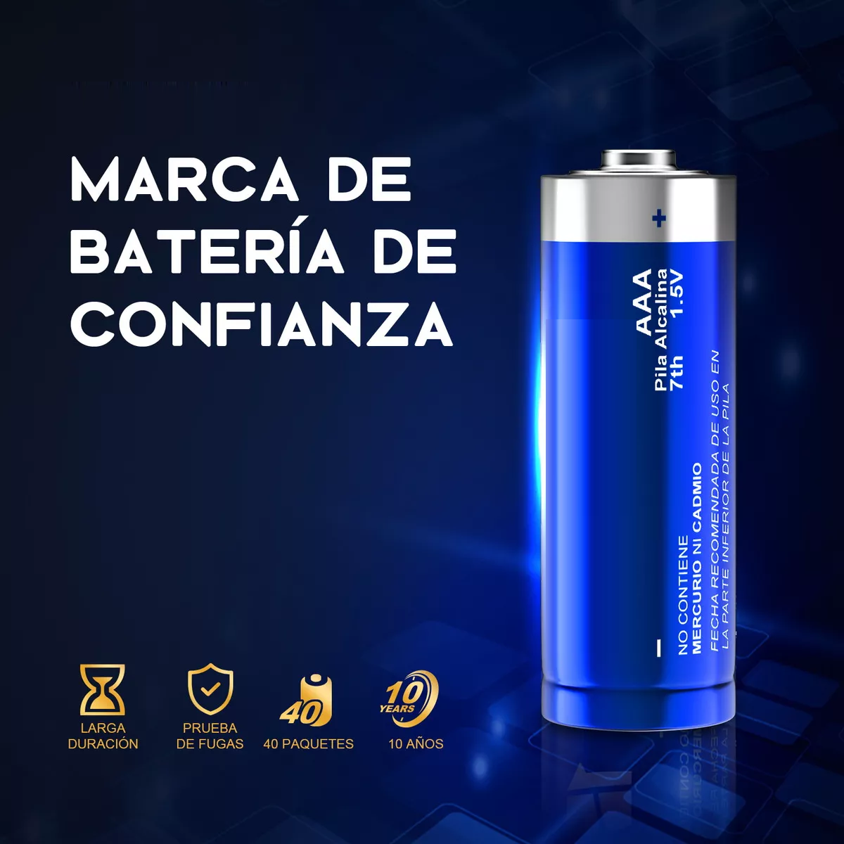 Paquete 4 Baterías Alcalinas AAA - 1 Hora