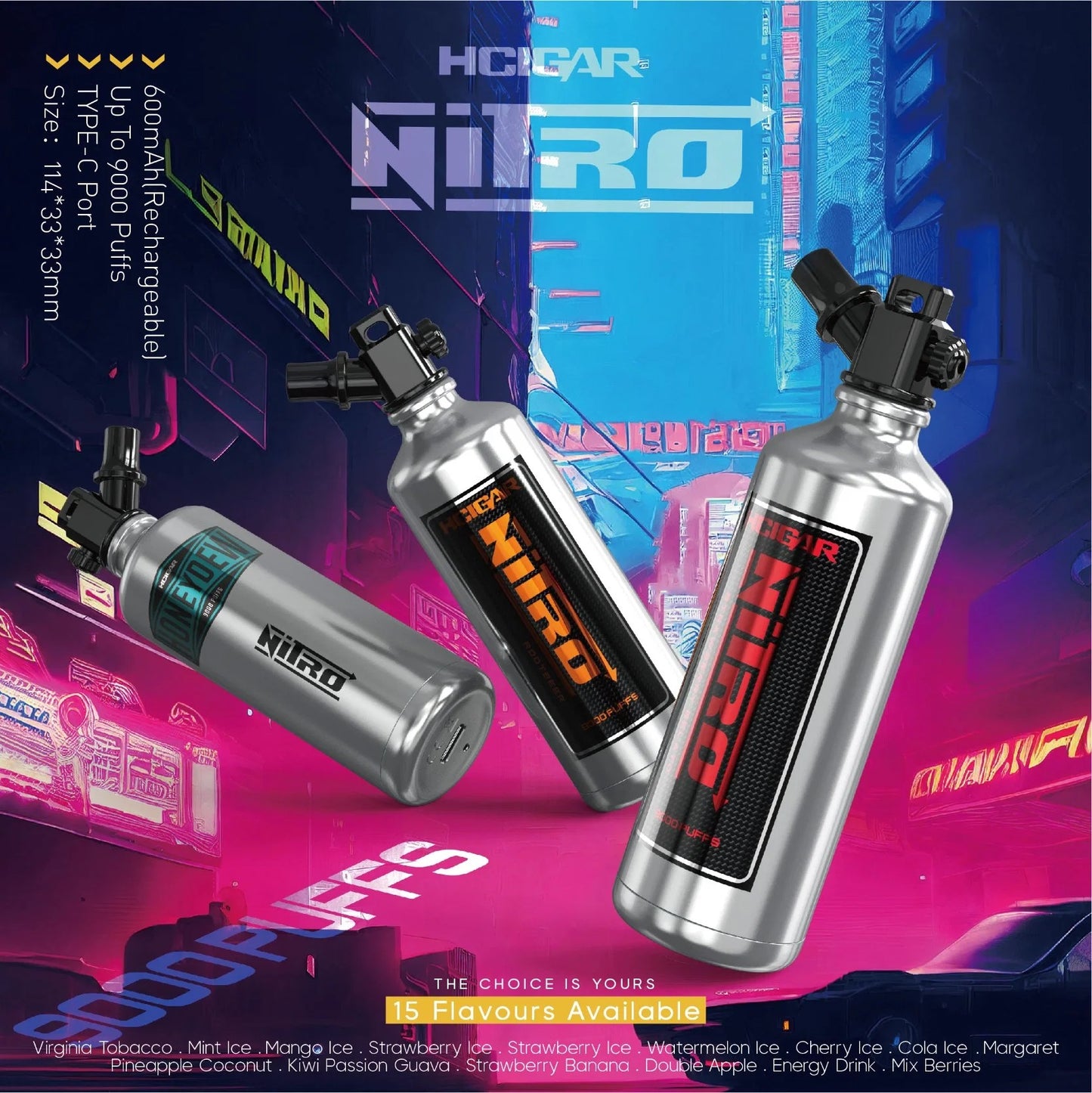 Hcigar Nitro - 9,000 Puffs