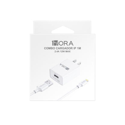 Combo Cargador Lightning 2.4 - 1 Hora