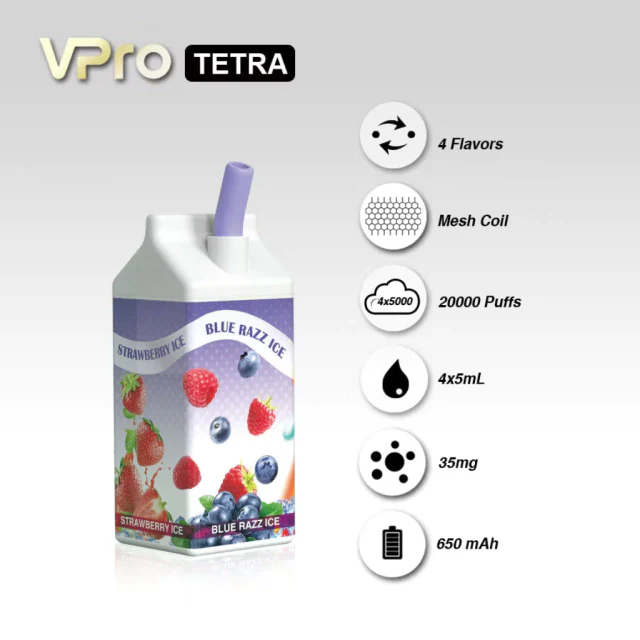 VPro TETRA - 20,000 Puffs