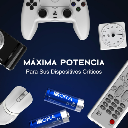 Paquete 4 Baterías Alcalinas AA - 1 Hora