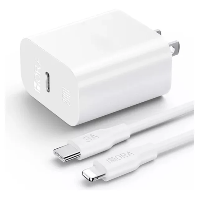 Combo Cargador C a Lightning 20W - 1 Hora