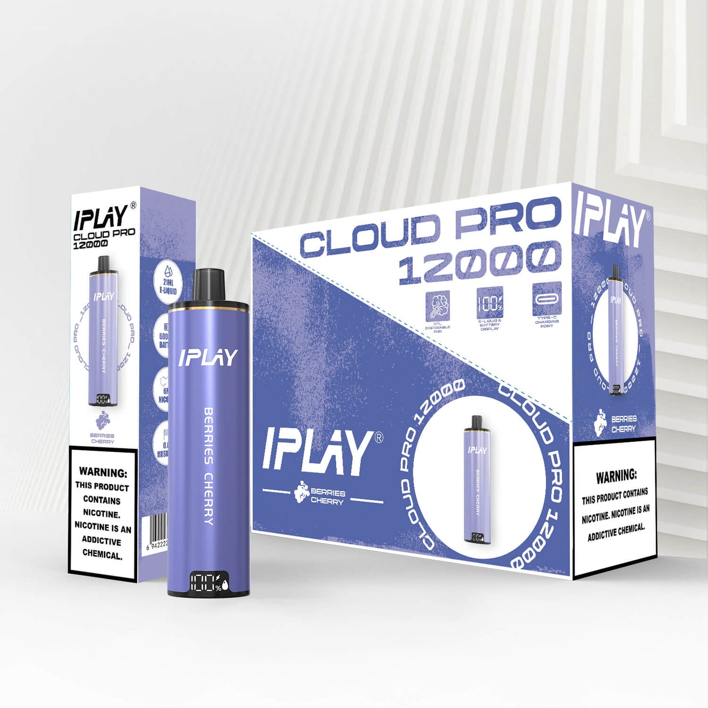 Iplay Cloud Pro - 12,000 Puffs