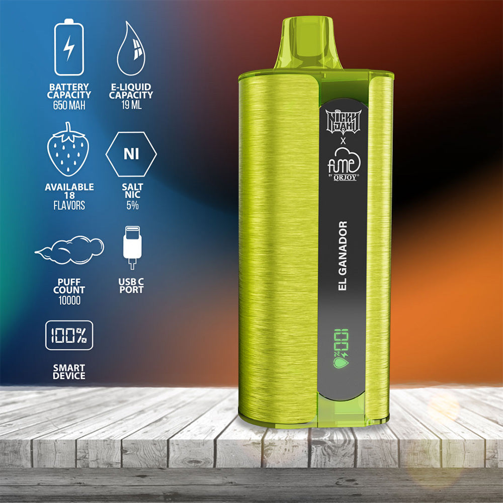 Fume by QRJOY Nicky Jam - 10,000 Puffs