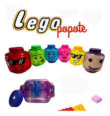 Cabeza Lego - Vaso 1 litro con popote